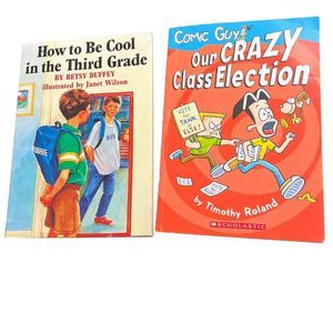 Scholastic Book‎ Set Of 2 Elementary Level Books How To Be Cool In Third Grade